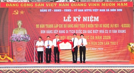 Kỷ niệm 95 năm thành lập Chi bộ Đảng đầu tiên miền ở Tây xứ Nghệ