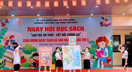 Ngày hội đọc sách ở Trường Tiểu học thị trấn Yên Viên: Lan tỏa văn hóa đọc từ những điều giản dị