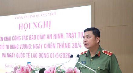 Công an Quảng Ninh: Bảo đảm an ninh, trật tự lễ 30/4 và Carnaval Hạ Long 2026
