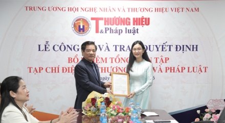 Nhà báo Khổng Nhung được bổ nhiệm làm Tổng biên tập Tạp chí điện tử Thương hiệu và Pháp luật