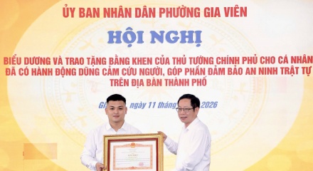 Hải Phòng: Thanh niên dũng cảm cứu người nhận Bằng khen của Thủ tướng Chính phủ