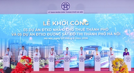 Hà Nội khởi công 5 tuyến đường sắt đô thị và 3 dự án nhà ở cho thuê