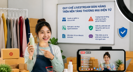 Livestream bán hàng trên nền tảng thương mại điện tử phải có quy chế hoạt động công khai