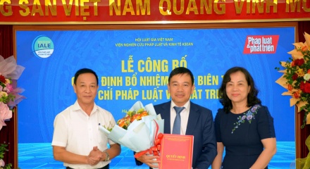 Ông Phan Văn Lâm được bổ nhiệm làm Tổng Biên tập Tạp chí Pháp luật và Phát triển