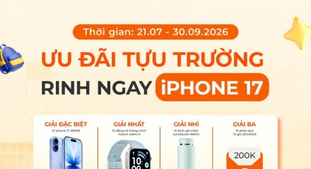 Mua xe Yadea, có hội trúng iPhone 17