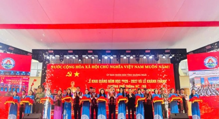 Quảng Ngãi: Khánh thành 4 trường Phổ thông nội trú Tiểu học và Trung học cơ sở biên giới
