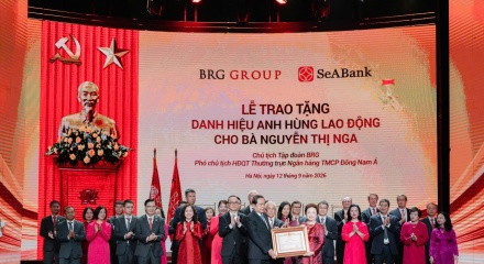 Chủ tịch Tập đoàn BRG Nguyễn Thị Nga được phong tặng danh hiệu Anh hùng Lao động thời kỳ đổi mới