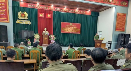 Công an xã Triệu Lộc ra quân cao điểm phòng, chống tội phạm ma túy