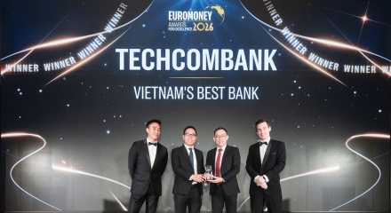 Techcombank lần thứ 6 liên tiếp được Euromoney vinh danh “Ngân hàng Tốt nhất Việt Nam”