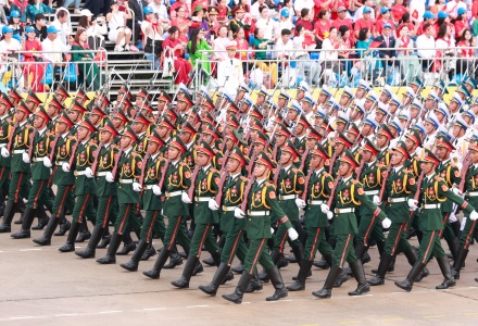 Khối danh dự 3 qu&acirc;n chủng - Nguồn ảnh: Hải Nguyễn