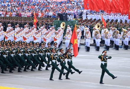 Khối Sĩ quan Lục qu&acirc;n- Ảnh: VGP/Nhật Bắc