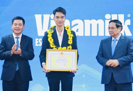 Vinamilk là doanh nghiệp duy nhất trong ngành sữa nhận Bằng khen xuất khẩu tiêu biểu của Bộ Công thương