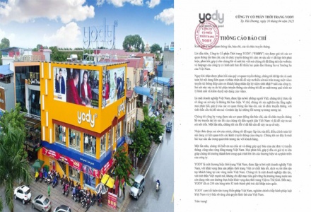 Thương hiệu thời trang Yody lên tiếng xin lỗi vì dùng bản đồ sai lệch chủ quyền