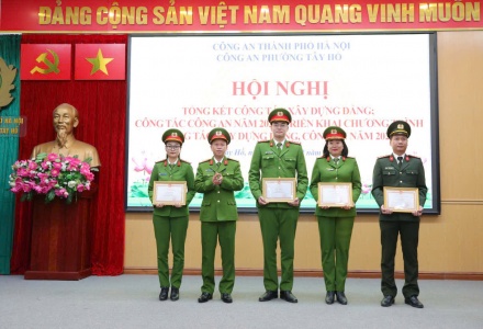 Công an phường Tây tổ chức Hội nghị tổng kết công tác xây dựng Đảng năm 2025