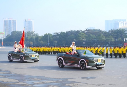 Bộ Công an tổ chức Lễ xuất quân đảm bảo an ninh, trật tự sự kiện hướng tới Đại hội Đảng XIV