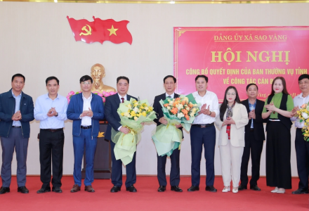 Công bố Quyết định về công tác cán bộ của Ban Thường vụ Tỉnh ủy Thanh Hóa