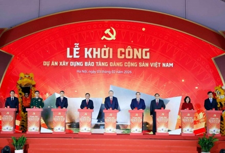 Tổng Bí thư Tô Lâm dự lễ khởi công xây dựng Bảo tàng Đảng Cộng sản Việt Nam