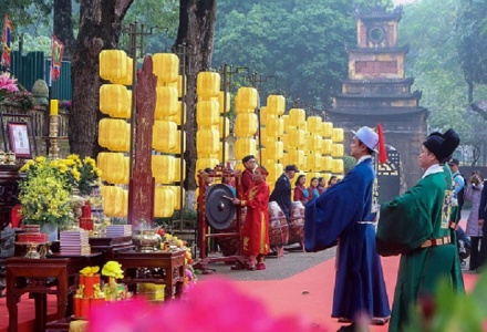 Tái hiện nghi lễ ‘Tống cựu nghinh tân’ trong Hoàng thành Thăng Long