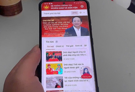 Ứng dụng Tuyên giáo và Dân vận kết nối thông tin chính thống trên không gian số