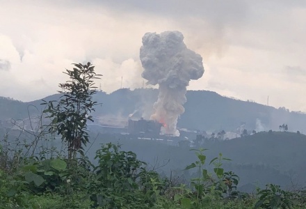 Nổ lớn tại Khu công nghiệp Tằng Loỏng, một công nhân tử vong
