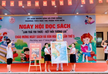 Ngày hội sách ở Trường Tiểu học thị trấn Yên Viên: Lan tỏa văn hóa đọc từ những điều giản dị