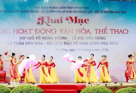 Chuỗi hoạt động văn hóa, thể thao đặc sắc dịp Lễ hội Đền Hùng 2026