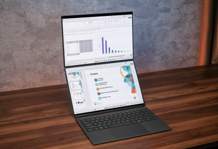 Hướng tới khách hàng doanh nhân, Asus “tung” ra máy tính Al 2 màn hình