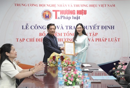 Nhà báo Khổng Nhung được bổ nhiệm làm Tổng biên tập Tạp chí điện tử Thương hiệu và Pháp luật