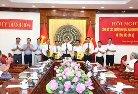 Thanh Hóa: Điều động, bổ nhiệm nhiều vị trí công tác mới