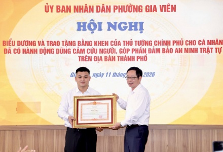 Hải Phòng: Thanh niên dũng cảm cứu người nhận Bằng khen của Thủ tướng Chính phủ