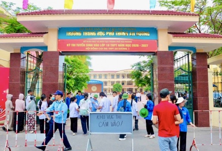Hải Phòng công bố điểm thi vào lớp 10 năm học 2026-2027