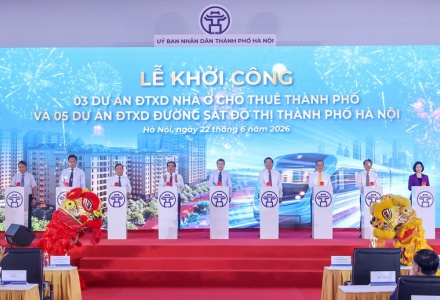 Hà Nội khởi công 5 tuyến đường sắt đô thị và 3 dự án nhà ở cho thuê