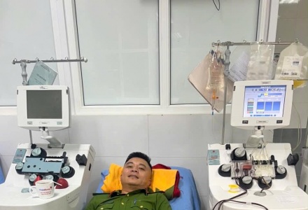 Thanh Hóa: Ba cán bộ công an hiến tiểu cầu cứu người đang bị tạm giam qua cơn nguy kịch