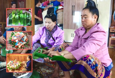 Giữ hồn văn hóa “Kin khẩu hó” - Lễ mừng cơm mới của dân tộc Lào