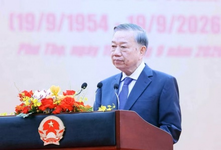 Toàn văn phát biểu của Tổng Bí thư, Chủ tịch nước Tô Lâm tại lễ khánh thành Tượng đài “Bác Hồ với Ngày hội non sông”