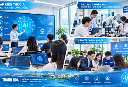 Thanh Hóa tăng tốc đào tạo nhân lực AI, hướng tới nhóm dẫn đầu cả nước