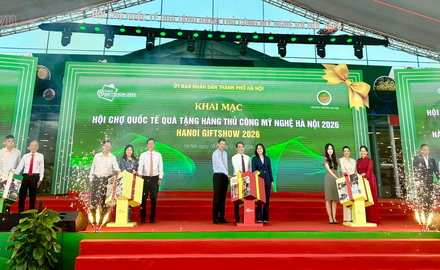 Khai mạc Hội chợ quốc tế Quà tặng hàng thủ công mỹ nghệ Hà Nội năm 2026