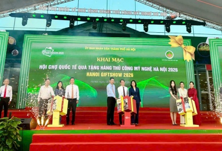 Khai mạc Hội chợ quốc tế Quà tặng hàng thủ công mỹ nghệ Hà Nội năm 2026