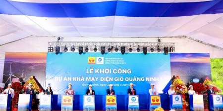 Khởi công Dự án Nhà máy điện gió Quảng Ninh 1 tại phường Hoành Bồ