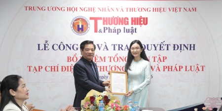 Nhà báo Khổng Nhung được bổ nhiệm làm Tổng biên tập Tạp chí điện tử Thương hiệu và Pháp luật