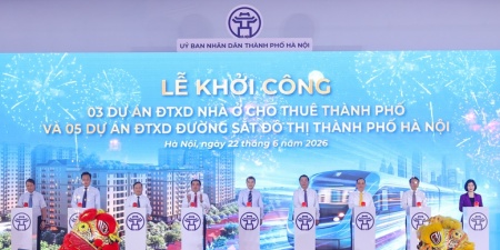 Hà Nội khởi công 5 tuyến đường sắt đô thị và 3 dự án nhà ở cho thuê