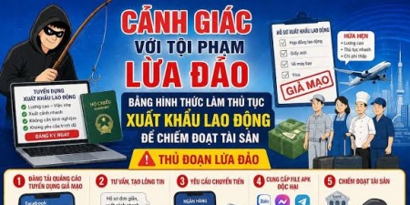 Ninh Bình: Cảnh báo về thủ đoạn mạo danh lừa đảo người đi xuất khẩu lao động