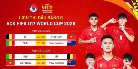 U17 Việt Nam hướng tới World Cup 2026: Thử thách lớn từ Bỉ, Mali và New Zealand