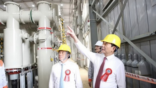 Đại tướng Phan Văn Giang dự Lễ ra mắt sản phẩm nhôm thỏi đầu tiên của Việt Nam
