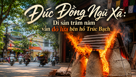 Đúc Đồng Ngũ Xã: Di sản trăm năm vẫn đỏ lửa bên hồ Trúc Bạch