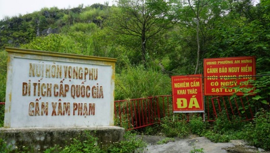Thanh Hóa: Gia cố để bảo vệ di tích thắng cảnh Hòn Vọng Phu