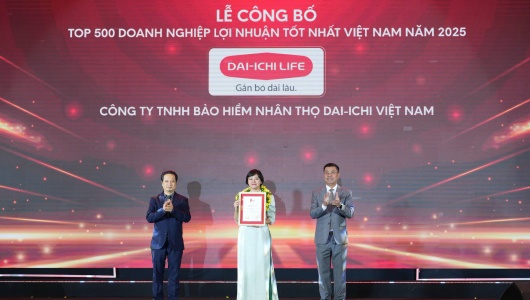 Dai-ichi Life Việt Nam vinh dự lần thứ 5 nhận giải thưởng “Top 500 Doanh nghiệp Lợi nhuận tốt nhất Việt Nam”