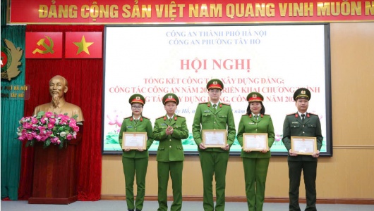 Công an phường Tây tổ chức Hội nghị tổng kết công tác xây dựng Đảng năm 2025