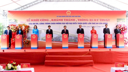 Quảng Ninh: Đặc khu Vân Đồn khởi công và khánh thành 15 dự án trọng điểm hơn 2.300 tỷ đồng