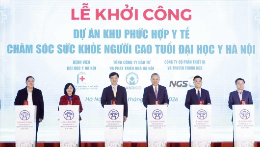 Tổng Bí thư Tô Lâm dự khởi công Dự án Khu phức hợp Y tế - Chăm sóc sức khỏe người cao tuổi